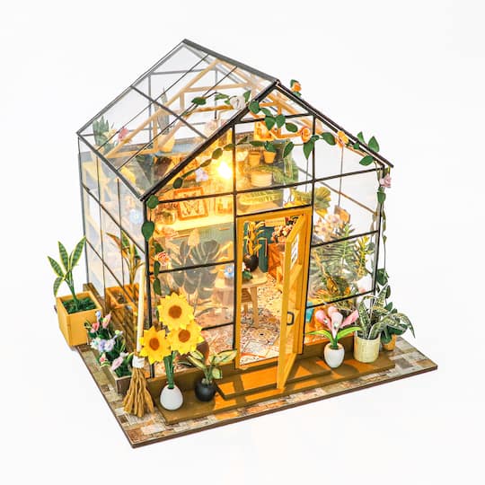 Sparkly Selections Sunshine Flower Green House DIY Miniature Kit